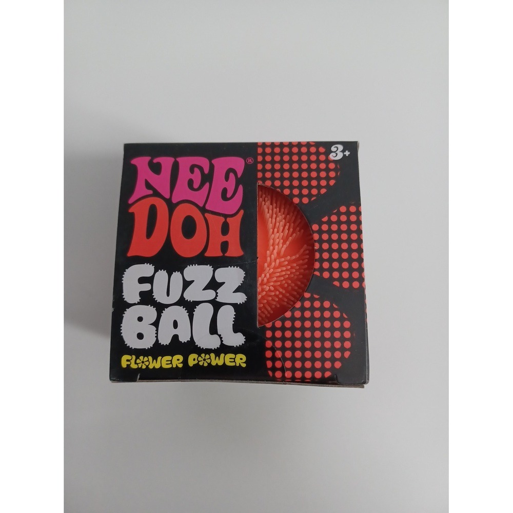Needoh Fuzz Ball Flower Power Red New In Box Schylling